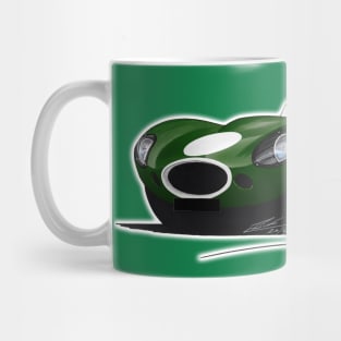 Jaguar D-Type (Racer) Dark Green Mug